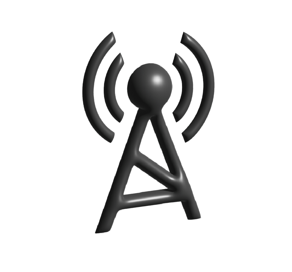 3D icon of a weather station