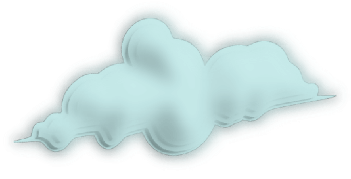 Fluffy Blue Cloud Icon